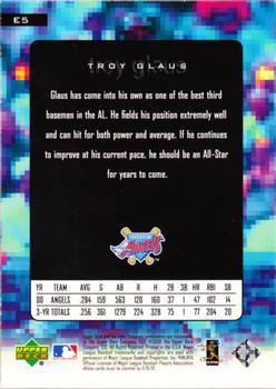2001 Upper Deck - e-Cards #E5 Troy Glaus Back