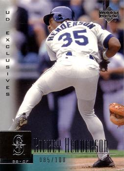 2001 Upper Deck - UD Exclusives #88 Rickey Henderson  Front