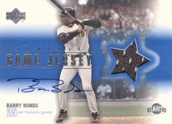 2001 Upper Deck - Signed UD Game Jerseys (Series Two) #BB Barry Bonds  Front