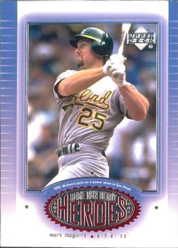 2001 Upper Deck - Home Run Derby Heroes #HD9 Mark McGwire Front