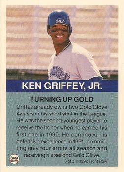 1992 Front Row Ken Griffey, Jr. Holograms #3 Ken Griffey, Jr. Back