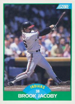 1989 Score #19 Brook Jacoby Front