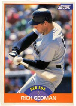 1989 Score #345 Rich Gedman Front