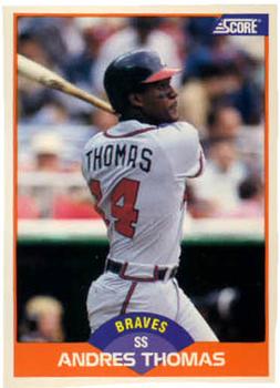 1989 Score #406 Andres Thomas Front