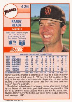 1989 Score #426 Randy Ready Back