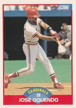 1989 Score #529 Jose Oquendo Front