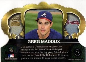 1999 Pacific Crown Royale #16 Greg Maddux Back