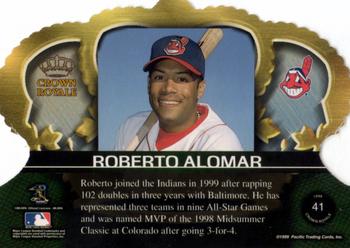 1999 Pacific Crown Royale #41 Roberto Alomar Back