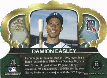 1999 Pacific Crown Royale #52 Damion Easley Back
