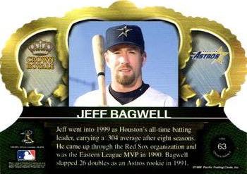 1999 Pacific Crown Royale #63 Jeff Bagwell Back