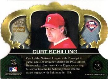 1999 Pacific Crown Royale #108 Curt Schilling Back