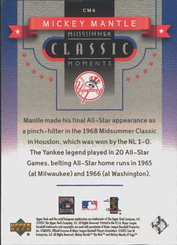 2001 Upper Deck - Midsummer Classic Moments #CM4 Mickey Mantle Back