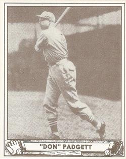 1986 1940 Play Ball (Reprint) #109 Don Padgett Front