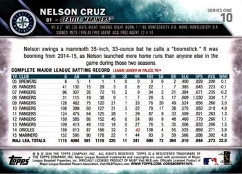 2016 Topps - All-Star Game #10 Nelson Cruz Back