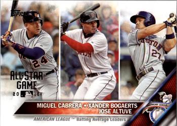 2016 Topps - All-Star Game #29 Miguel Cabrera / Xander Bogaerts / Jose Altuve Front