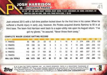 2016 Topps - All-Star Game #41 Josh Harrison Back