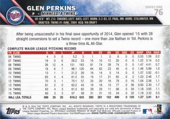 2016 Topps - All-Star Game #76 Glen Perkins Back