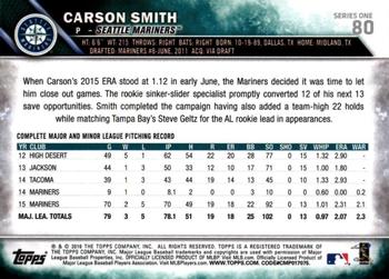 2016 Topps - All-Star Game #80 Carson Smith Back
