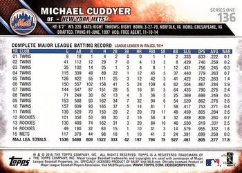 2016 Topps - All-Star Game #136 Michael Cuddyer Back