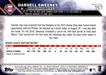 2016 Topps - All-Star Game #157 Darnell Sweeney Back