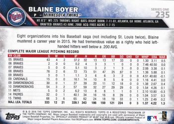 2016 Topps - All-Star Game #235 Blaine Boyer Back