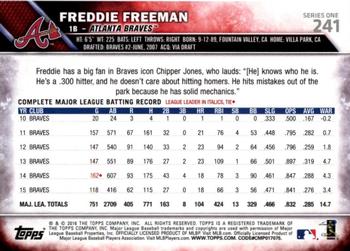 2016 Topps - All-Star Game #241 Freddie Freeman Back