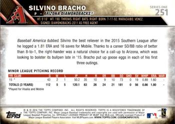 2016 Topps - All-Star Game #251 Silvino Bracho Back