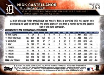 2016 Topps - All-Star Game #253 Nick Castellanos Back