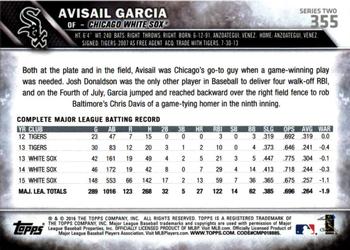2016 Topps - All-Star Game #355 Avisail Garcia Back