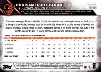 2016 Topps - All-Star Game #356 Odrisamer Despaigne Back