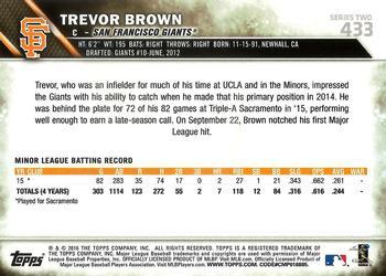 2016 Topps - All-Star Game #433 Trevor Brown Back