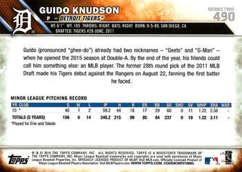 2016 Topps - All-Star Game #490 Guido Knudson Back