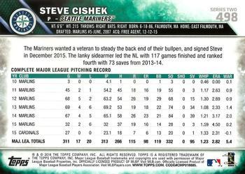 2016 Topps - All-Star Game #498 Steve Cishek Back