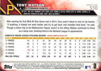 2016 Topps - All-Star Game #510 Tony Watson Back