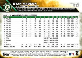 2016 Topps - All-Star Game #512 Ryan Madson Back