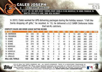 2016 Topps - All-Star Game #513 Caleb Joseph Back