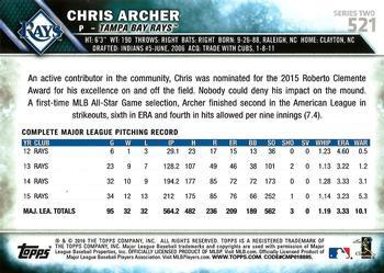 2016 Topps - All-Star Game #521 Chris Archer Back