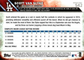 2016 Topps - All-Star Game #542 Scott Van Slyke Back
