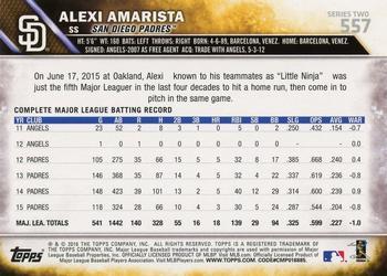 2016 Topps - All-Star Game #557 Alexi Amarista Back