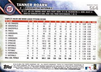 2016 Topps - All-Star Game #564 Tanner Roark Back
