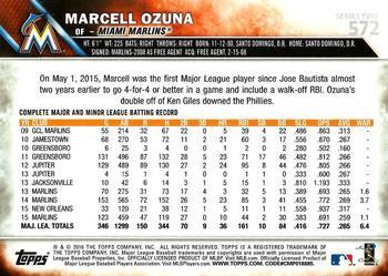 2016 Topps - All-Star Game #572 Marcell Ozuna Back