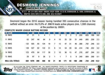 2016 Topps - All-Star Game #618 Desmond Jennings Back