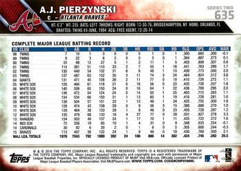 2016 Topps - All-Star Game #635 A.J. Pierzynski Back