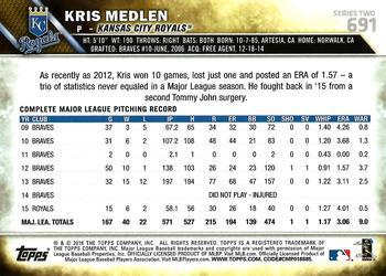 2016 Topps - All-Star Game #691 Kris Medlen Back