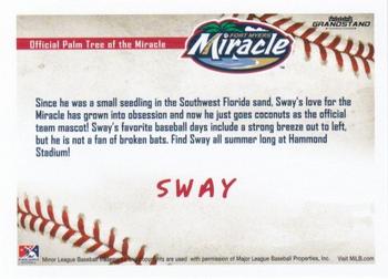 2016 Grandstand Fort Myers Miracle #NNO Sway Back