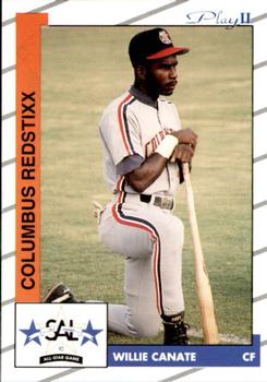 1993 Play II South Atlantic League All-Stars #III Willie Canate Front