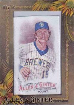 2016 Topps Allen & Ginter - Mini Framed Cloth #117 Robin Yount Front