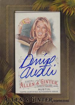 2016 Topps Allen & Ginter - Framed Mini Non-Baseball Autographs #AGA-DA Denise Austin Front