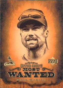 2001 Upper Deck - Upper Deck's Most Wanted #MW1 Mark McGwire Front