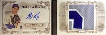 2016 Topps Allen & Ginter - Single Player Autograph Relic Book Cards #SBC-AR Anthony Rizzo Front